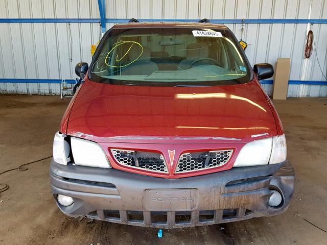 1GMDX03E54D186424 - 2004 PONTIAC MONTANA MAROON photo 9