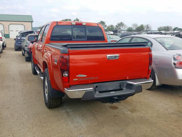 1GCHTDFE7C8134353 - 2012 CHEVROLET COLORADO L ORANGE photo 3