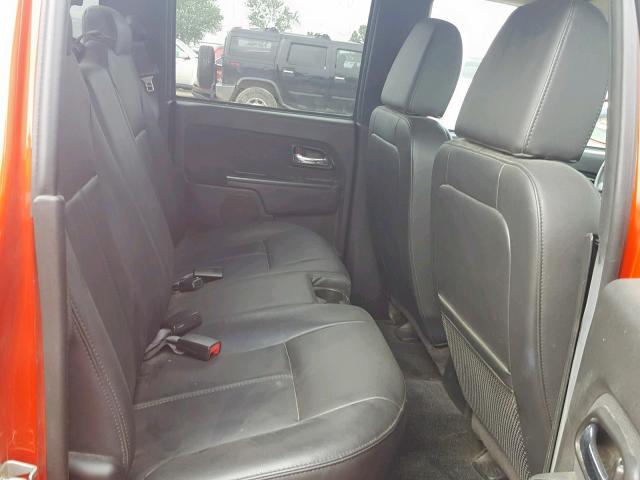 1GCHTDFE7C8134353 - 2012 CHEVROLET COLORADO L ORANGE photo 6