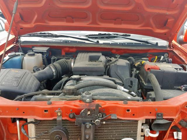 1GCHTDFE7C8134353 - 2012 CHEVROLET COLORADO L ORANGE photo 7