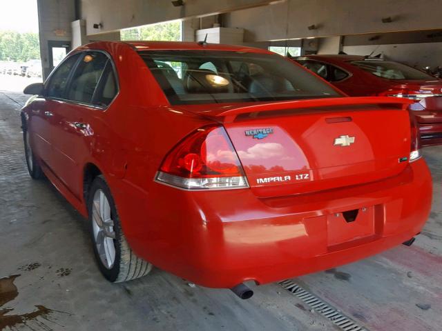 2G1WC5E3XD1236093 - 2013 CHEVROLET IMPALA LTZ RED photo 3