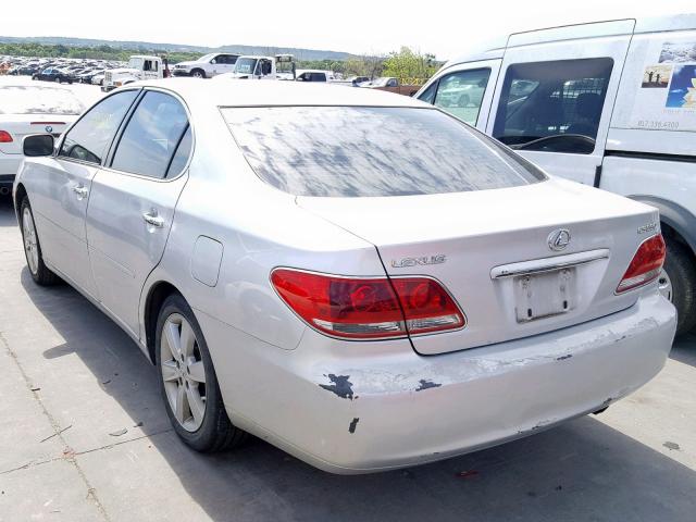 JTHBA30G455127041 - 2005 LEXUS ES 330 GRAY photo 3