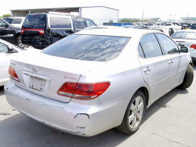 JTHBA30G455127041 - 2005 LEXUS ES 330 GRAY photo 4