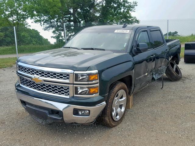 3GCUKREC5FG425057 - 2015 CHEVROLET SILVERADO GREEN photo 2