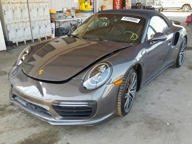 WP0CD2A93KS144286 - 2019 PORSCHE 911 TURBO GRAY photo 2