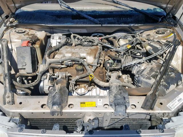 2G4WS52J511109904 - 2001 BUICK CENTURY CU TAN photo 7