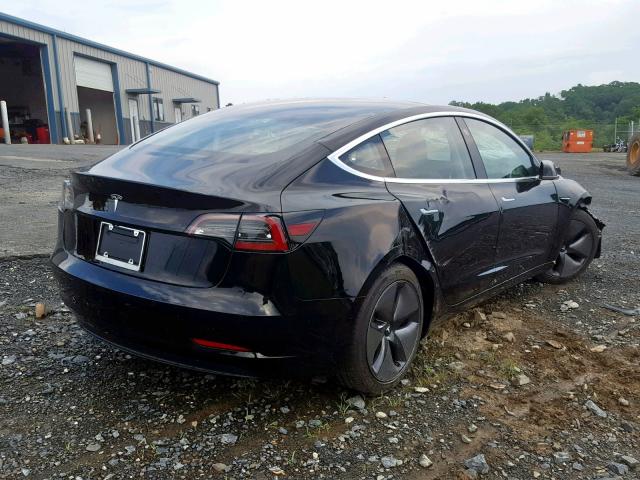 5YJ3E1EA2KF394806 - 2019 TESLA MODEL 3 BLACK photo 4