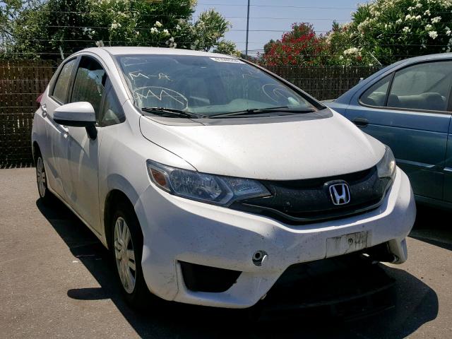 3HGGK5G52FM728613 - 2015 HONDA FIT LX WHITE photo 1