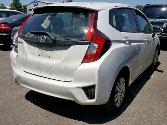 3HGGK5G52FM728613 - 2015 HONDA FIT LX WHITE photo 4