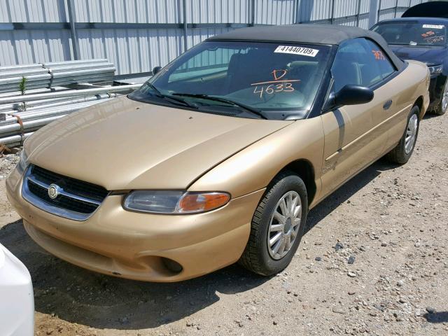 3C3EL45X9TT224633 - 1996 CHRYSLER SEBRING JX GOLD photo 2