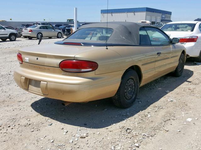 3C3EL45X9TT224633 - 1996 CHRYSLER SEBRING JX GOLD photo 4