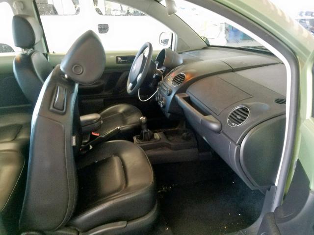 3VWPG31C16M405338 - 2006 VOLKSWAGEN NEW BEETLE მწვანე ფოტო 5