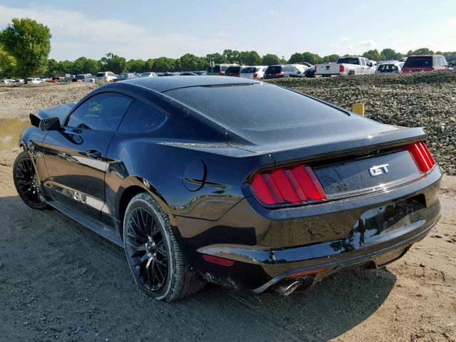 1FA6P8CF1F5301818 - 2015 FORD MUSTANG GT BLACK photo 3