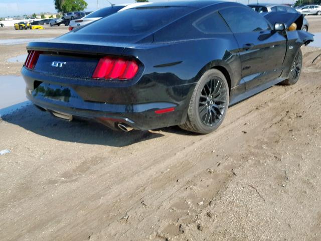 1FA6P8CF1F5301818 - 2015 FORD MUSTANG GT BLACK photo 4