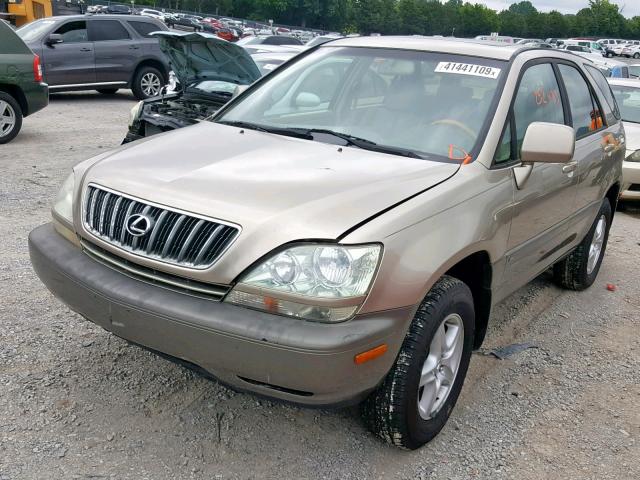 JTJHF10U410207547 - 2001 LEXUS RX 300 GOLD photo 2