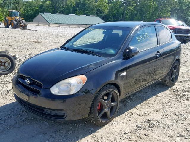 KMHCM36C89U108503 - 2009 HYUNDAI ACCENT GS BLACK photo 2