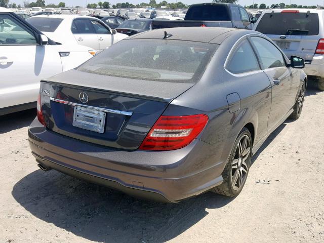 WDDGJ4HB3DF977246 - 2013 MERCEDES-BENZ C 250 GRAY photo 4