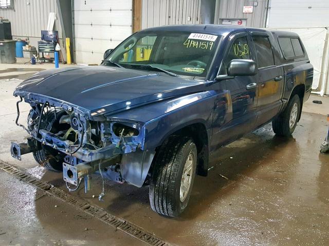 1D7HE48K85S329984 - 2005 DODGE DAKOTA QUA BLUE photo 2