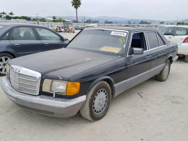 WDBCA35D8HA326639 - 1987 MERCEDES-BENZ 420 SEL BLACK photo 2