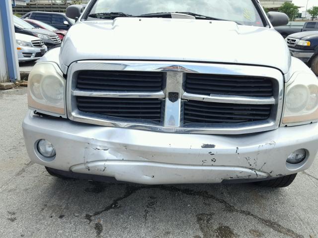 1D4HD48N06F138919 - 2006 DODGE DURANGO SL SILVER photo 9