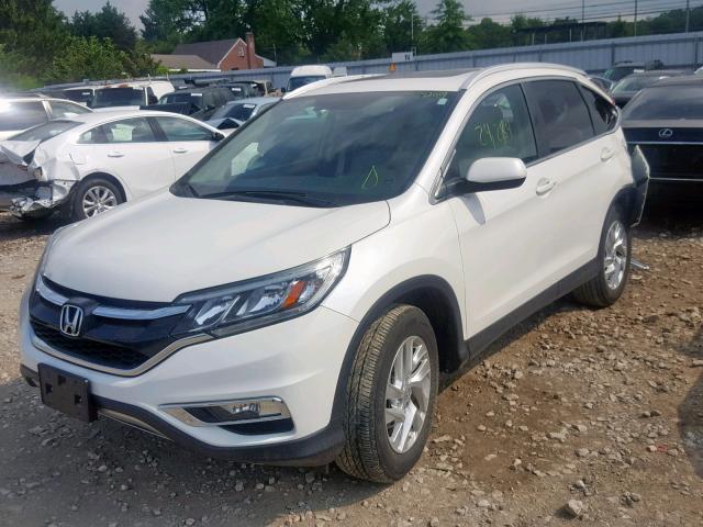 5J6RM4H72GL033377 - 2016 HONDA CR-V EXL WHITE photo 2