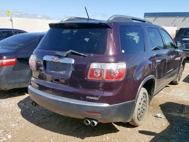 1GKEV13DX9J204215 - 2009 GMC ACADIA SLE MAROON photo 4