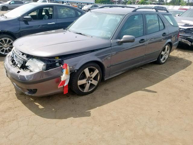 YS3EH55G853526358 - 2005 SAAB 9-5 AERO GRAY photo 2