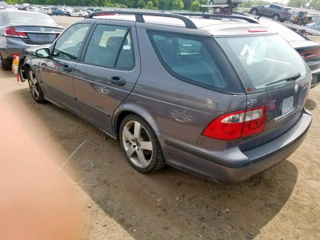 YS3EH55G853526358 - 2005 SAAB 9-5 AERO GRAY photo 3