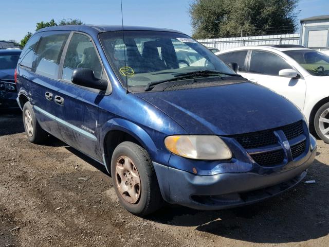 1B4GP25331B198116 - 2001 DODGE CARAVAN SE BLUE photo 1