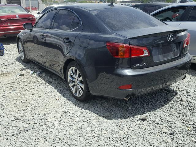 JTHBK262192085910 - 2009 LEXUS IS 250 GRAY photo 3