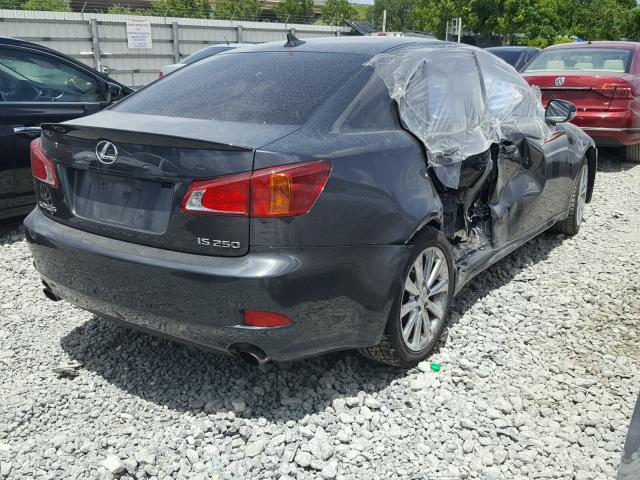 JTHBK262192085910 - 2009 LEXUS IS 250 GRAY photo 4