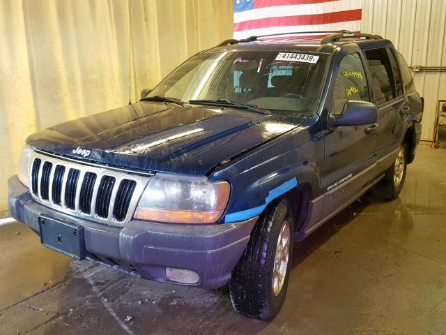 1J4GW58S8XC753875 - 1999 JEEP GRAND CHER BLUE photo 2