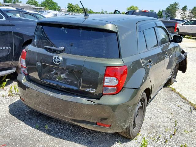 JTKKU4B42C1024246 - 2012 TOYOTA SCION XD GREEN photo 4