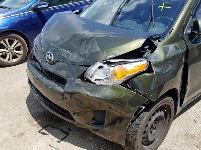 JTKKU4B42C1024246 - 2012 TOYOTA SCION XD GREEN photo 9