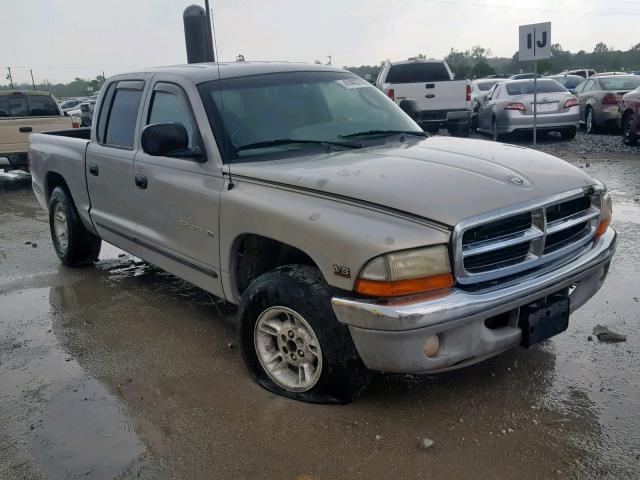 1B7GL2AZ4YS634958 - 2000 DODGE DAKOTA QUA GRAY photo 1