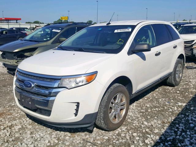 2FMDK3GC9BBA88962 - 2011 FORD EDGE SE WHITE photo 2