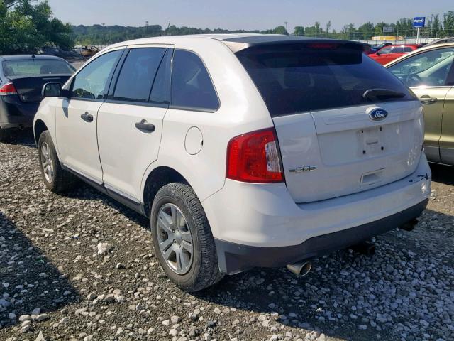 2FMDK3GC9BBA88962 - 2011 FORD EDGE SE WHITE photo 3