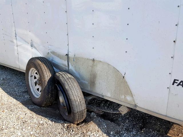 5N6200F22D1038806 - 2013 CARGO TRAILER SILVER photo 9