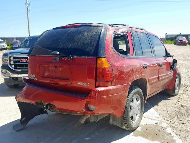 1GKDT13S532197661 - 2003 GMC ENVOY MAROON photo 4