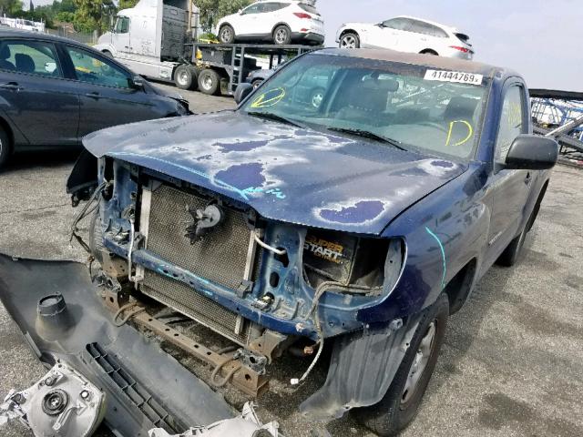 5TENX22N76Z260815 - 2006 TOYOTA TACOMA BLUE photo 2