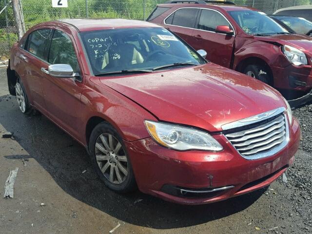 1C3CCBCG1DN722180 - 2013 CHRYSLER 200 LIMITE RED photo 1