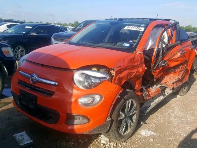 ZFBCFYBT1GP350288 - 2016 FIAT 500X EASY ORANGE photo 2