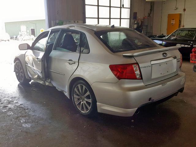 JF1GE76659G519513 - 2009 SUBARU IMPREZA WR GRAY photo 3