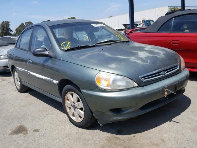 KNADC123816076423 - 2001 KIA RIO GREEN photo 1