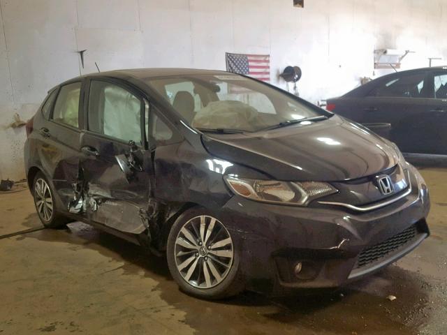 JHMGK5H76HS014734 - 2017 HONDA FIT EX BLACK photo 1