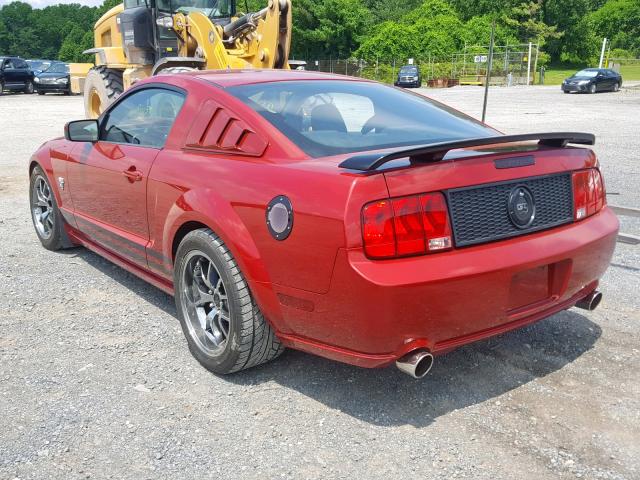 1ZVHT82H095127615 - 2009 FORD MUSTANG GT RED photo 3