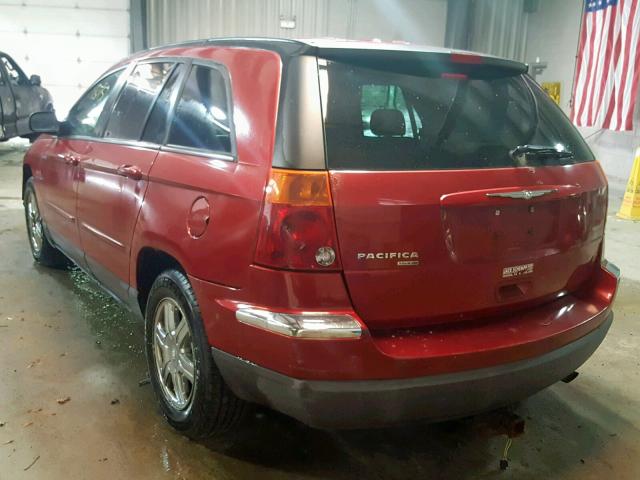 2C4GF68425R587936 - 2005 CHRYSLER PACIFICA T RED photo 3