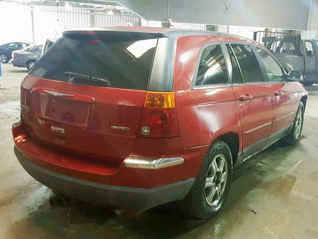 2C4GF68425R587936 - 2005 CHRYSLER PACIFICA T RED photo 4