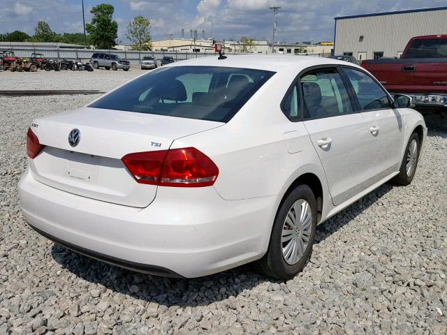 1VWAT7A39FC069075 - 2015 VOLKSWAGEN PASSAT S WHITE photo 4