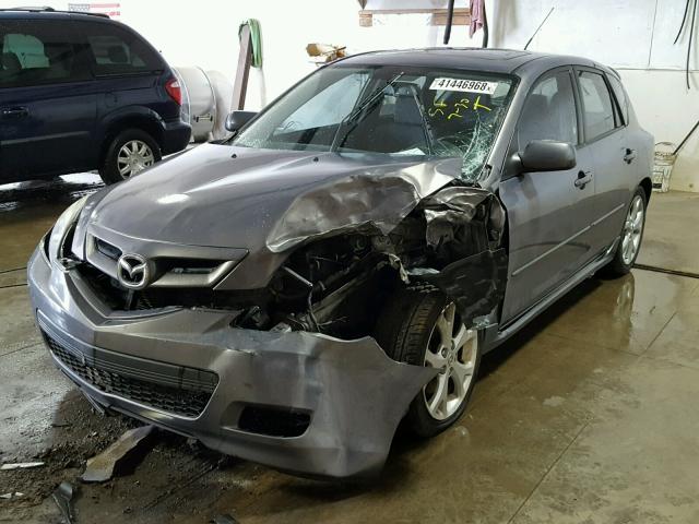 JM1BK143271654340 - 2007 MAZDA 3 HATCHBAC GRAY photo 2